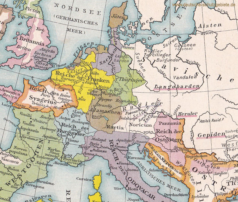 Völker Mitteleuropas nach 476