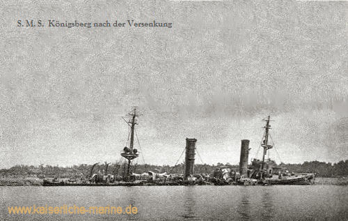 S.M.S. Königsberg nach der Versenkung