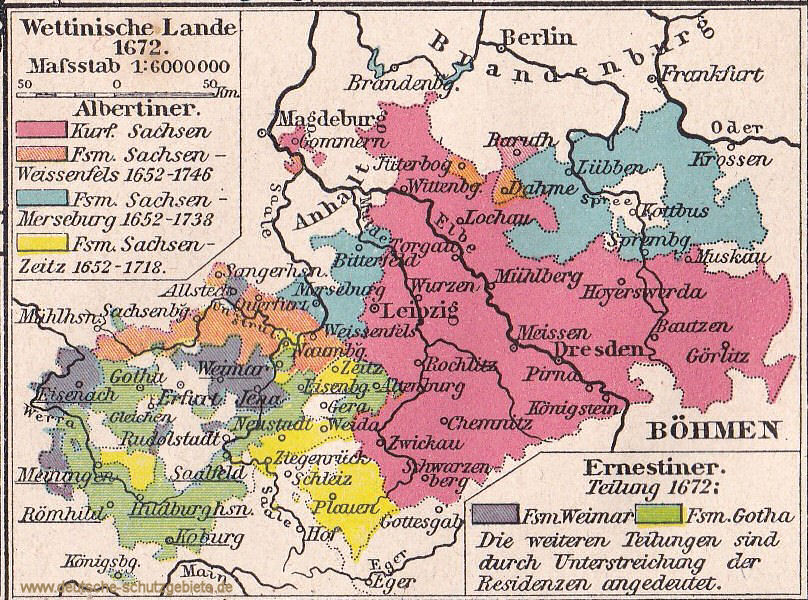 Wettinische Lande 1672
