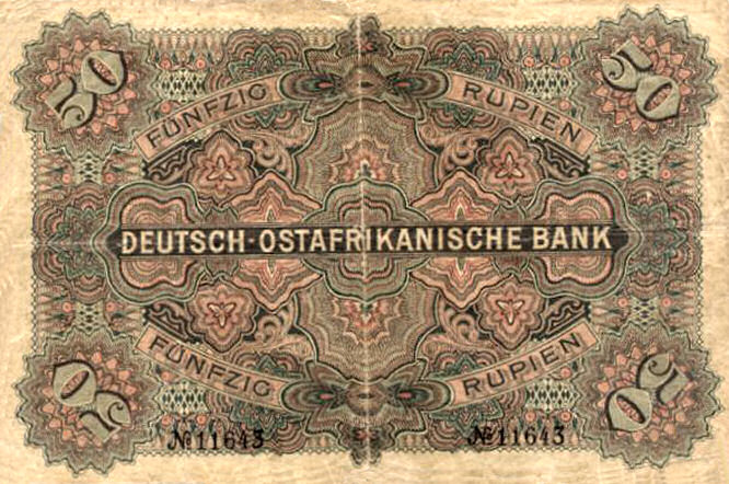 Deutsch-Ostafrikanische Bank 50 Rupien, 1905