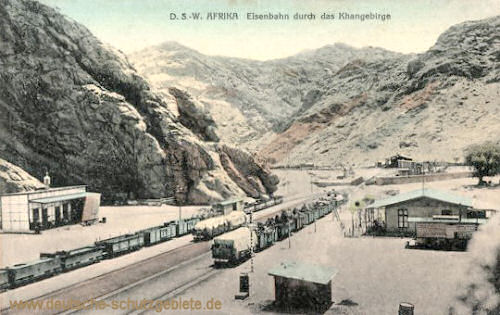 Deutsch-Südwest-Afrika, Eisenbahn durch das Khangebirge