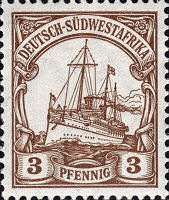 Deutsch-Südwestafrika 3 Pfennig, 1900