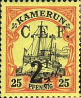 Kamerun 25 Pfennig, Britische Besetzung