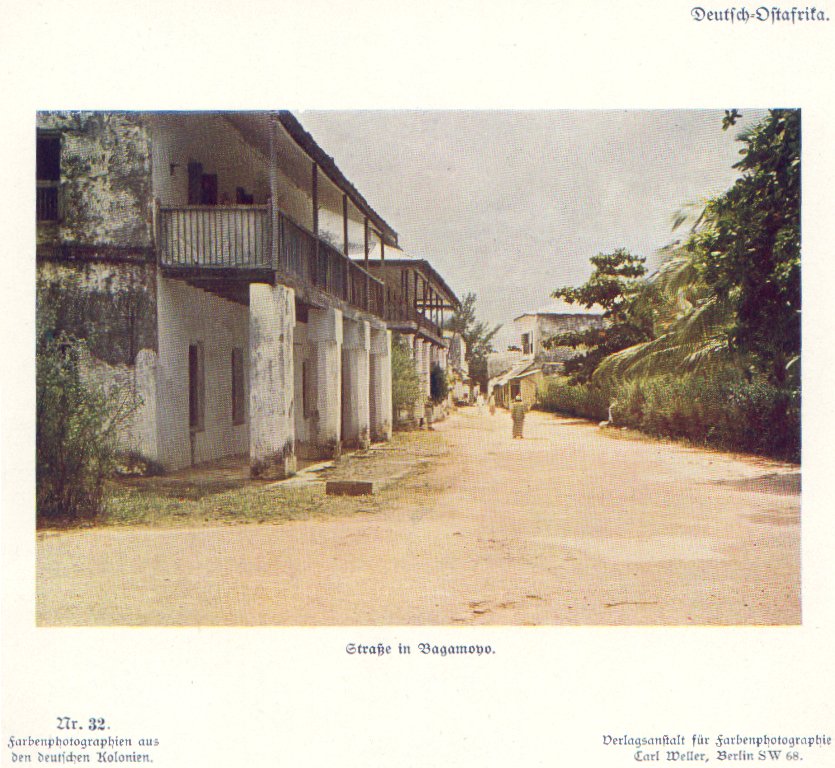 Nr. 32 Deutsch-Ostafrika, Straße in Bagamoyo