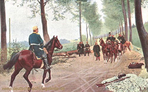 Bismarck und Napoleon III. bei Donchery (nach der Schlacht bei Sedan)