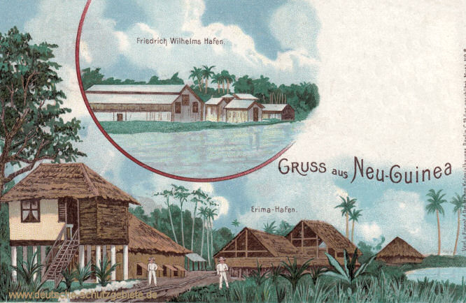 Deutsch-Neu-Guinea, Friedrich Wilhelms-Hafen, Erima-Hafen