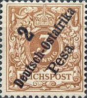 Deutsch-Ostafrika 2 Pesa, 1896