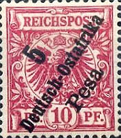 Deutsch-Ostafrika 5 Pesa, 1896
