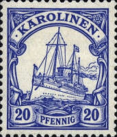 Karolinen, 20 Pfennig, 1900