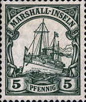 Marshall-Inseln, 5 Pfennig, 1900