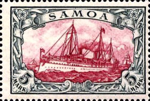 Samoa 5 Mark, 1900