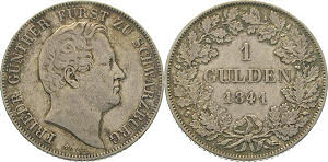 1 Gulden 1841, Friedrich Günther Fürst zu Schwarzburg