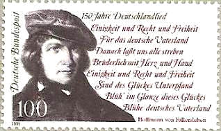 150 Jahre Deutschlandlied - Deutsche Bundespost 1991