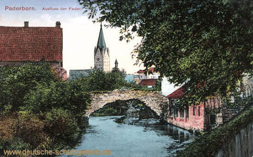 Paderborn, Ausfluss der Pader