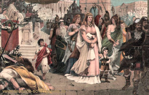 Thusnelda im Triumphzug des Germanicus in Rom