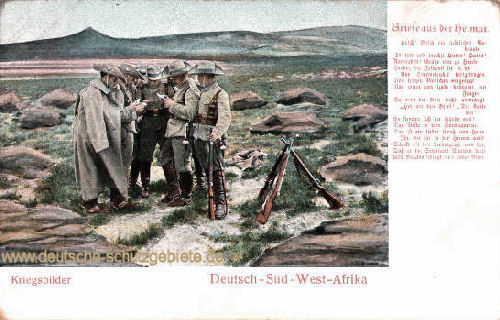 Deutsch-Südwestafrika, Kriegsbilder - Briefe aus der Heimat
