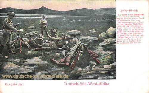 Deutsch-Südwestafrika, Kriegsbilder - Feldpostbriefe
