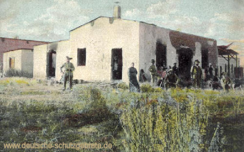Deutsch-Südwestafrika, Zerstörte Wagenbauerei 1904
