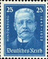 Hindenburg, 1927 ,25 Pfennig