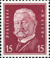 Hindenburg 1928, 15 Pfennig