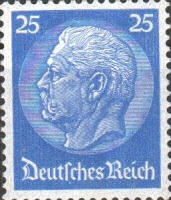 Hindenburg, 1932, 25 Pfennig