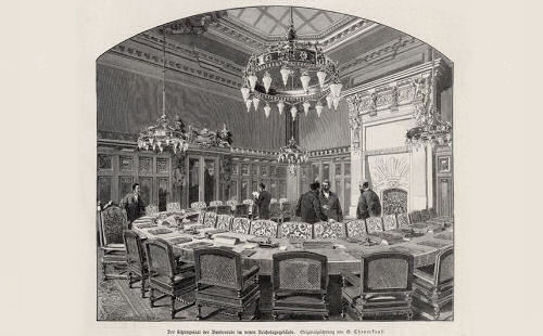 Der Sitzungssaal des Bundesrats