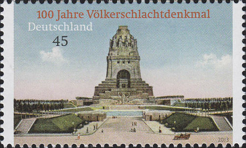 100 Jahre Völkerschlachtdenkmal, Briefmarke Deutschland 2013
