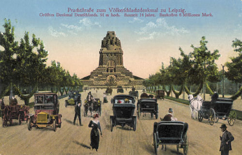 Prachtstraße zum Völkerschlachtdenkmal zu Leipzig