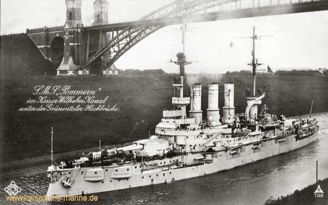 S.M.S. Pommern, Linienschiff