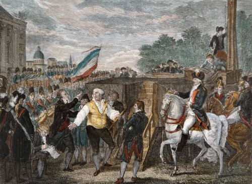 Enthauptung König Ludwigs XVI. in Paris am 21. Januar 1793