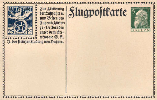 Flugpostkarte 1912