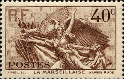 RF Postes, La Marseillaise, 40 C, 1936