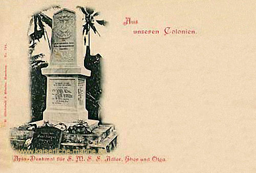 Apia-Denkmal für S.M.S. Adler, S.M.S. Eber und S.M.S. Olga auf Samoa