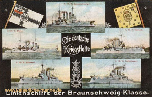 Braunschweig-Klasse, Linienschiffe