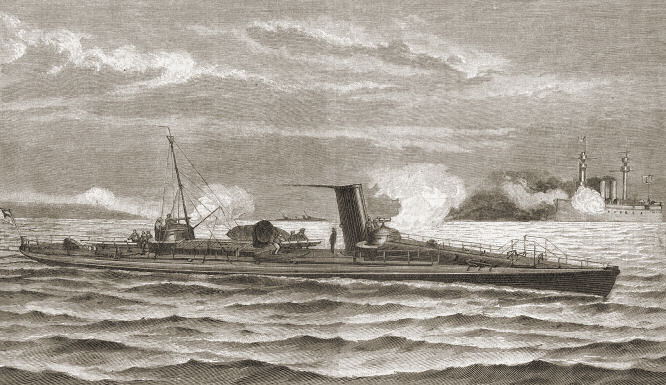 Ein Schichau'sches Torpedoboot