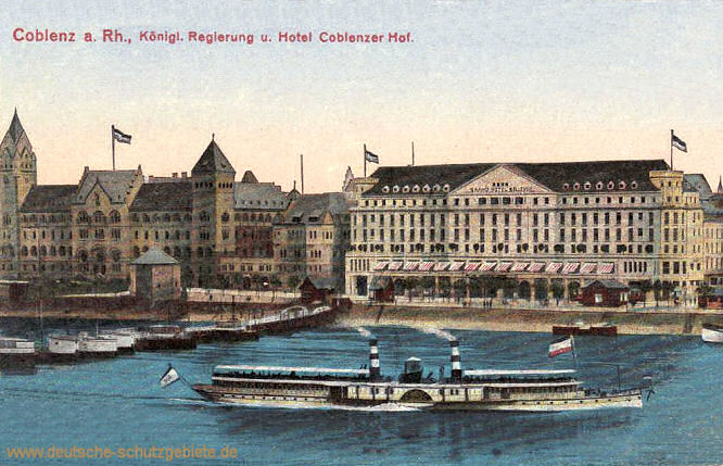 Koblenz, Königliche Regierung und Hotel Coblenzer Hof