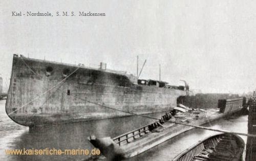 Kiel - Nordmole, S.M.S. Mackensen und S.M.S. Graf Spee