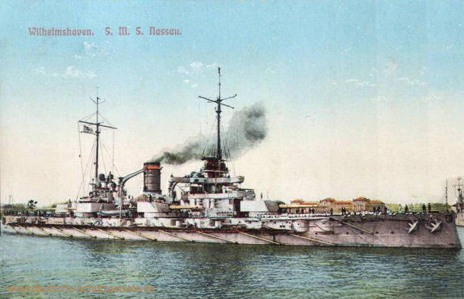 S.M.S. Nassau, Wilhelmshaven