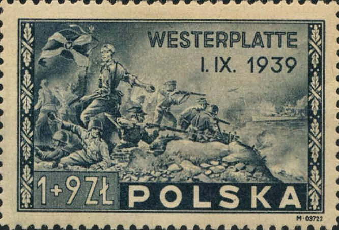 Westerplatte I. IX. 1939, Briefmarke Polen