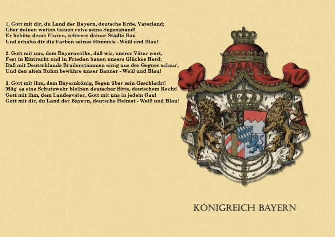 Gott mit dir, du Land der Bayern (Originalfassung 1858)