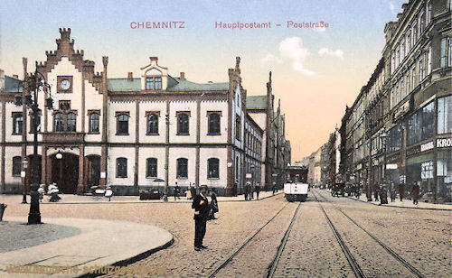 Chemnitz, Hauptpostamt, Poststraße