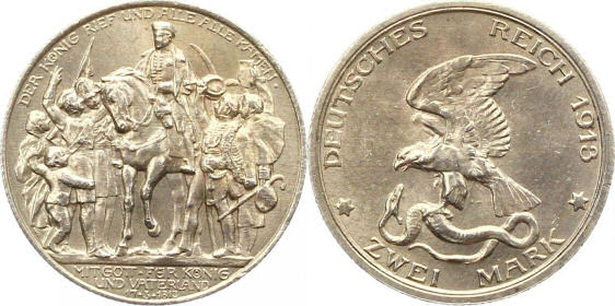 Deutsches Reich 2 Mark 1913 (Preußen)