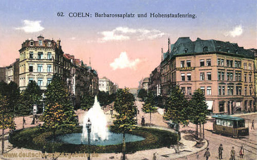 Köln, Barbarossaplatz und Hohenstaufenring