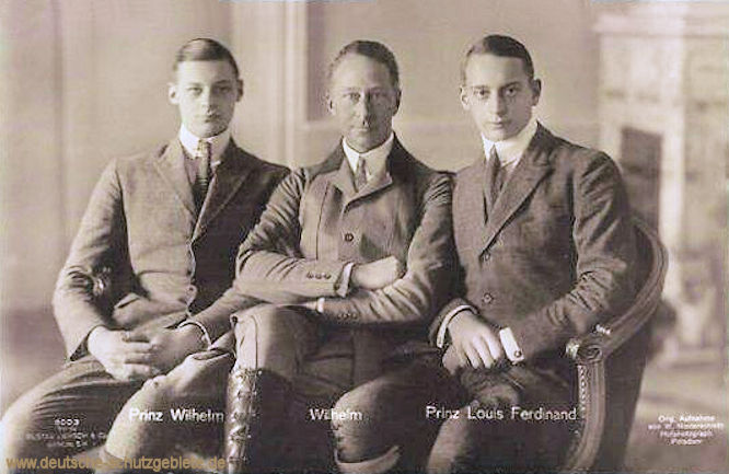 Prinz Wilhelm, Kronprinz Wilhelm, Prinz Louis Ferdinand