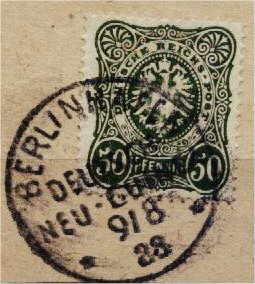 Berlinhafen Deutsch-Neu-Guinea 9/8 88, 50 Pfennig