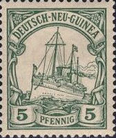 Deutsch-Neu-Guinea Nr. 8, 5 Pfennig