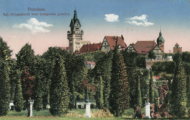 Potsdam, Königliche Kriegsschule vom Lustgarten gesehen