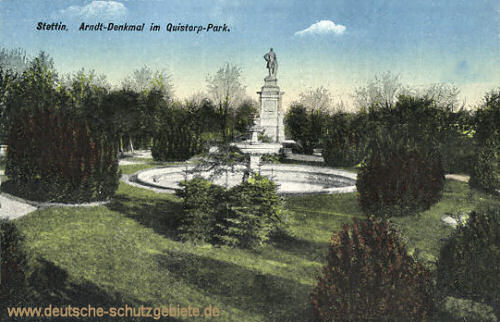 Stettin, Arndt-Denkmal im Quistorp-Park