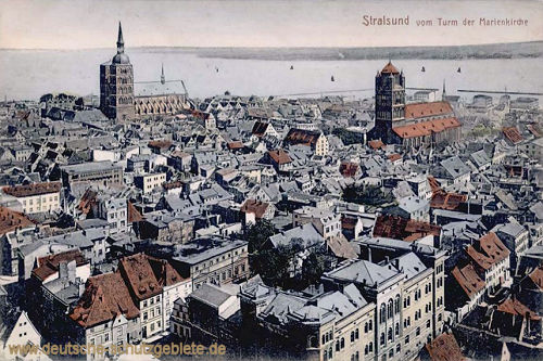 Stralsund vom Turm der Marienkirche