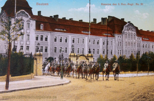 Bautzen, Kaserne des 3. Husaren-Regiments No. 20